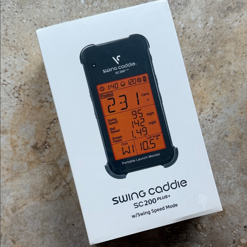 SC200 Plus Portable Launch Monitor - Black/Orange